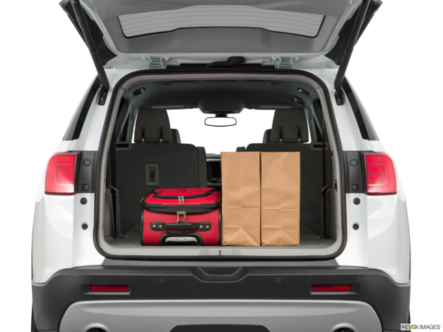 2019 gmc acadia cargo area with stuff