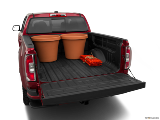 2019 gmc canyon cargo area with stuff