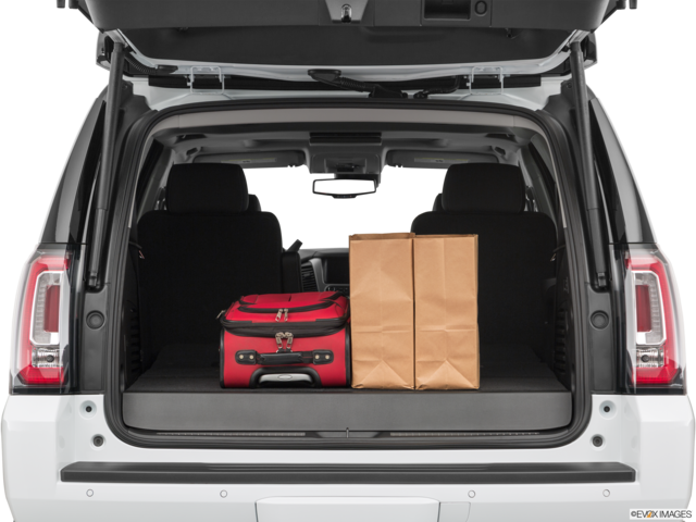 2019 gmc yukon cargo area with stuff