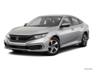 2019 honda civic angled front