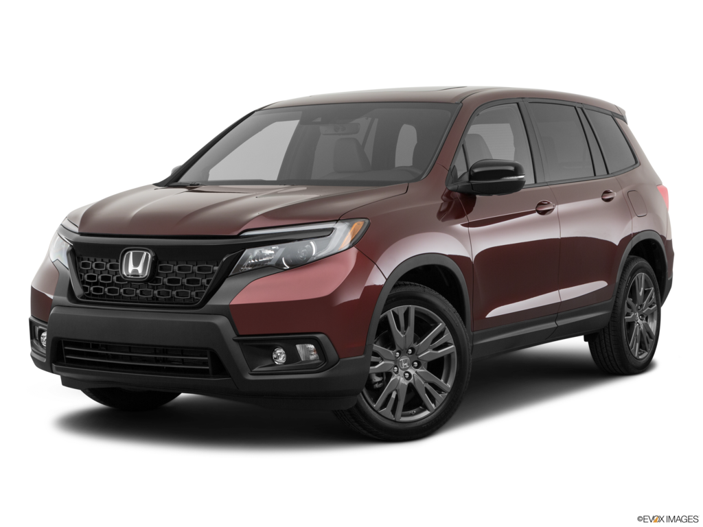 2019 honda passport angled front