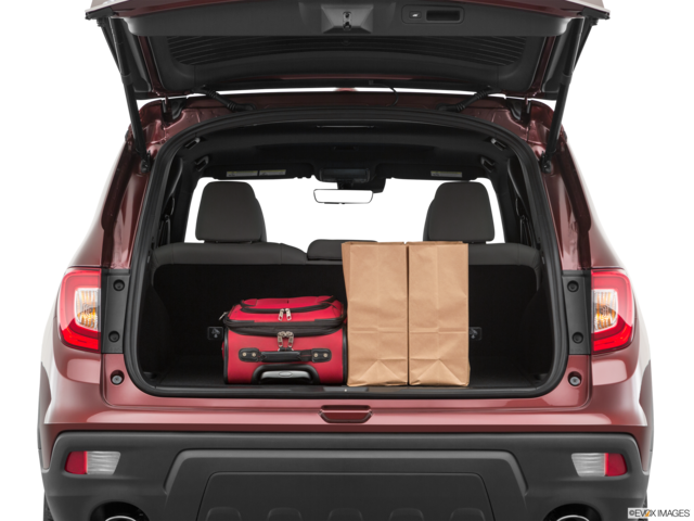 2019 honda passport cargo area with stuff