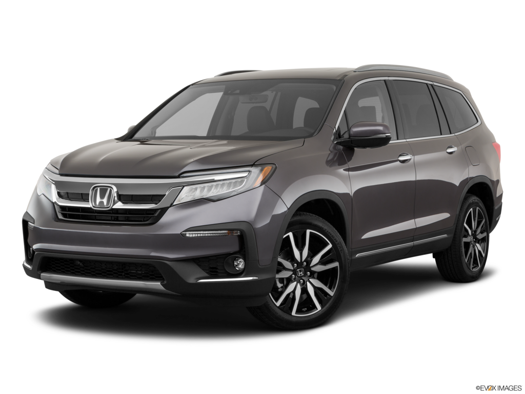 2019 honda pilot angled front