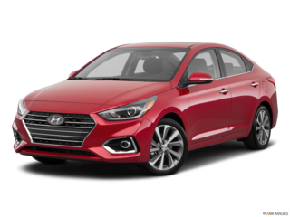 2019 hyundai accent angled front