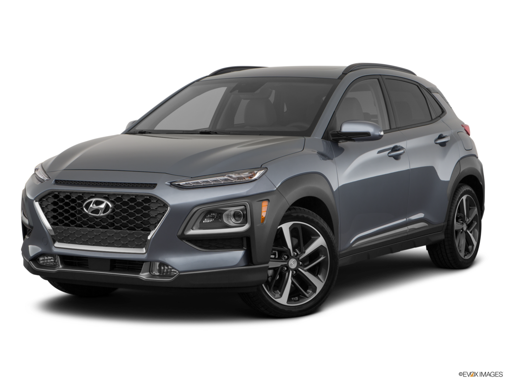 2019 hyundai kona angled front