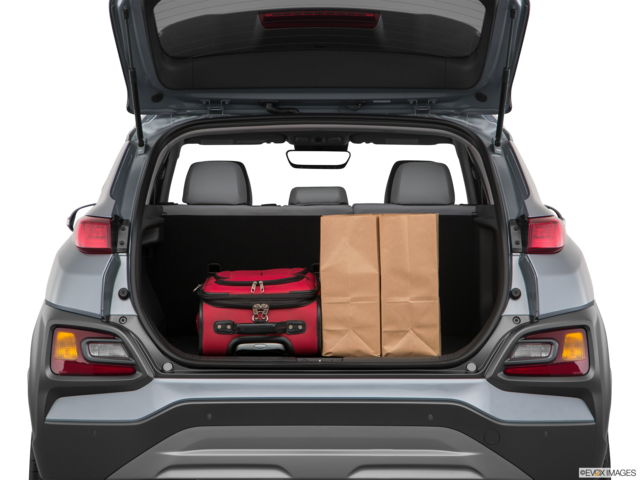 2019 hyundai kona cargo area with stuff