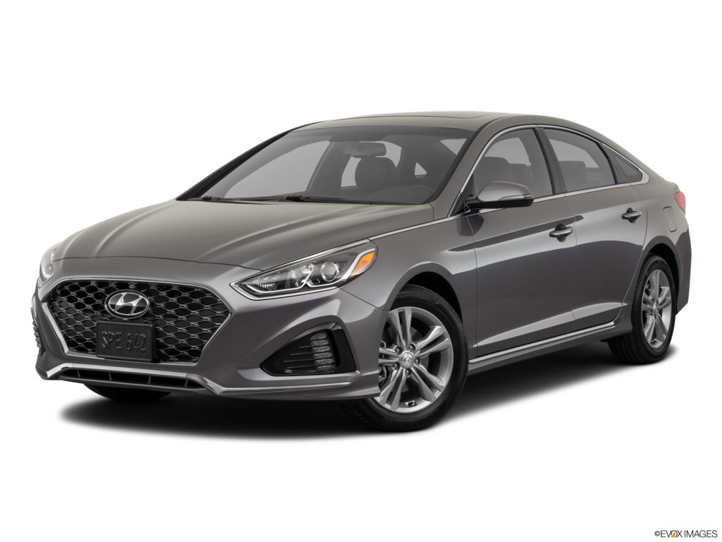 2019 hyundai sonata angled front