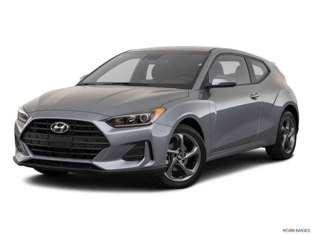 2019 hyundai veloster angled front