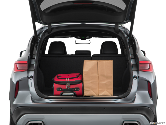 2019 infiniti qx50 cargo area with stuff
