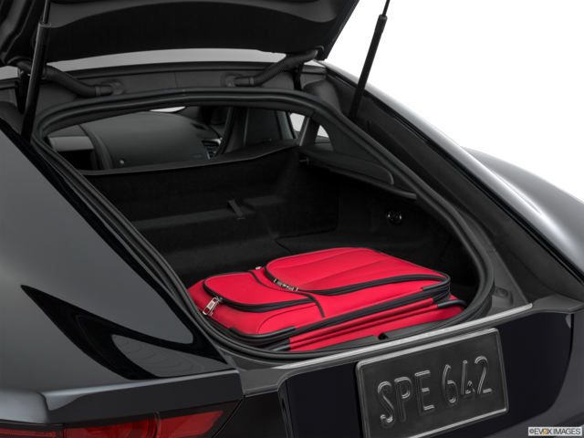 2019 jaguar f-type cargo area with stuff