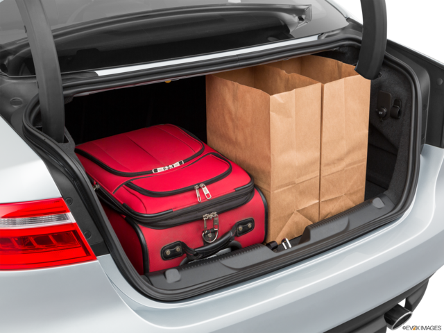 2019 jaguar xe cargo area with stuff