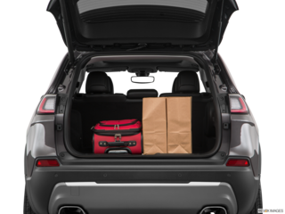 2019 jeep cherokee cargo area with stuff