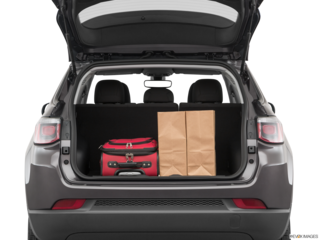 2019 jeep compass cargo area with stuff