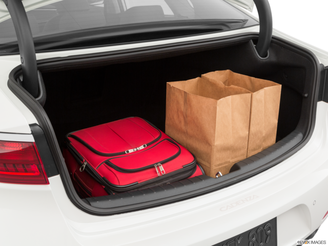 2019 kia cadenza cargo area with stuff