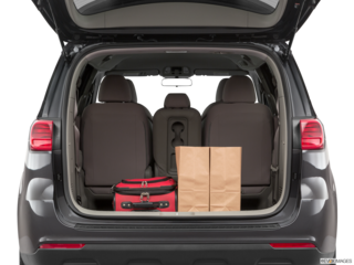 2019 kia sedona cargo area with stuff