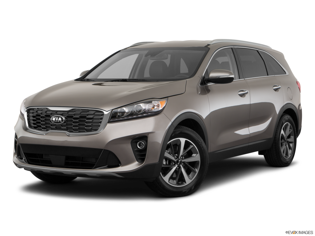 2019 kia sorento angled front