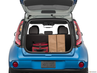 2019 kia soul-ev cargo area with stuff