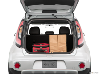 2019 kia soul cargo area with stuff