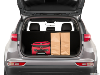 2019 kia sportage cargo area with stuff