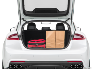 2019 kia stinger cargo area with stuff