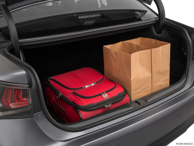 2019 lexus gs-f cargo area with stuff