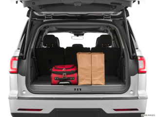 2019 lincoln navigator-l cargo area with stuff