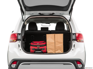 2019 mitsubishi outlander cargo area with stuff