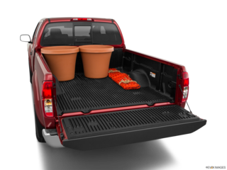 2019 nissan frontier cargo area with stuff