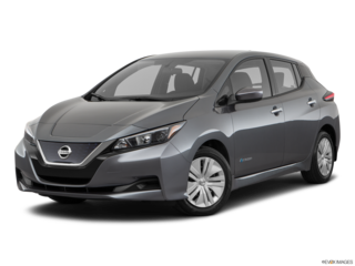 2019 nissan leaf angled front