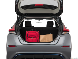 2019 nissan leaf cargo area with stuff