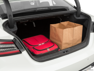 2019 nissan maxima cargo area with stuff