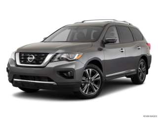 2019 nissan pathfinder angled front