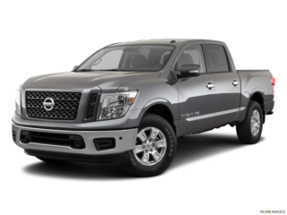 2019 nissan titan angled front