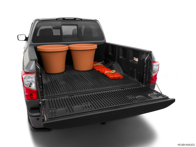 2019 nissan titan cargo area with stuff