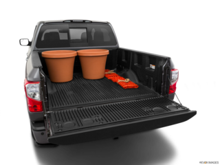 2019 nissan titan cargo area with stuff