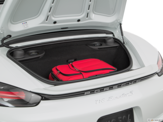 2019 porsche 718-boxster cargo area with stuff