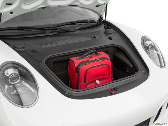 2019 porsche 911 cargo area with stuff