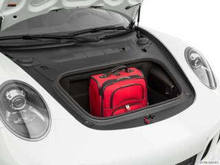 2019 porsche 911 cargo area with stuff