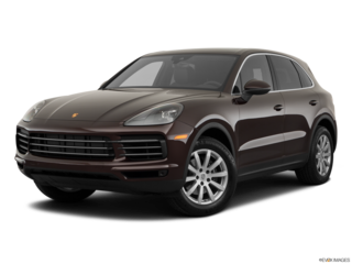 2019 porsche cayenne angled front