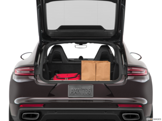 2019 porsche panamera cargo area with stuff