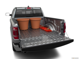 2019 ram 1500 cargo area with stuff