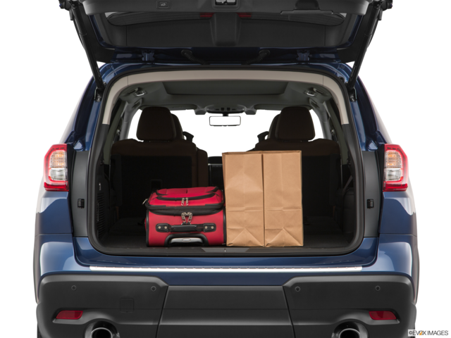 2019 subaru ascent cargo area with stuff