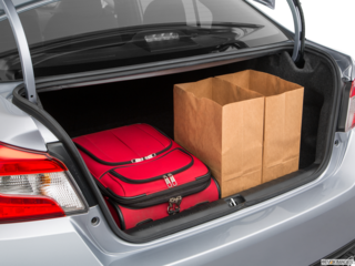 2019 subaru wrx cargo area with stuff