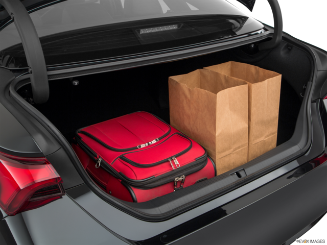 2019 toyota avalon cargo area with stuff