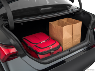 2019 toyota avalon cargo area with stuff