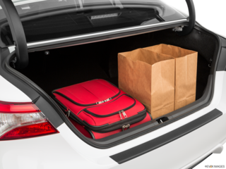 2019 toyota camry-hybrid cargo area with stuff