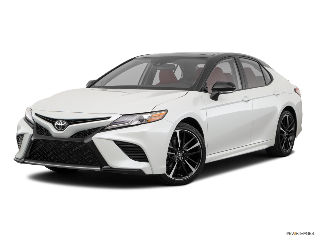 2019 toyota camry angled front