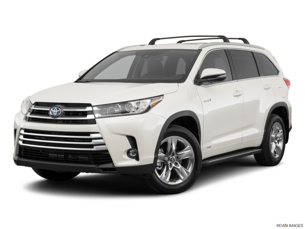 2019 toyota highlander-hybrid angled front