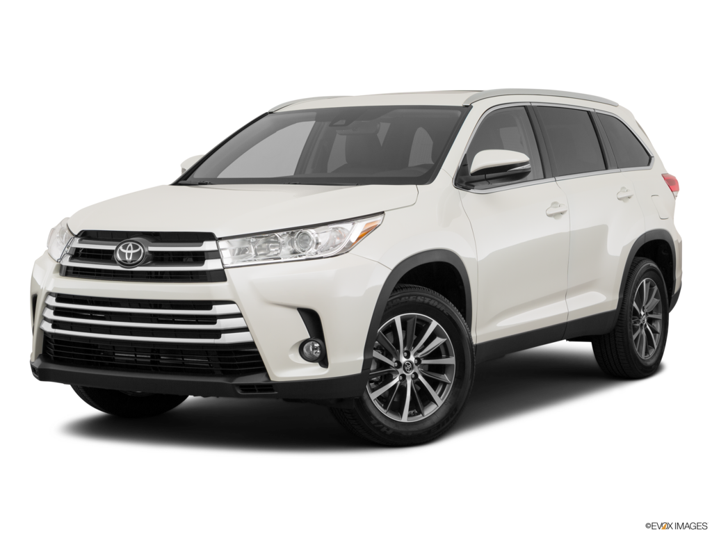 2019 toyota highlander angled front