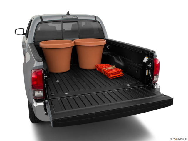2019 toyota tacoma cargo area with stuff